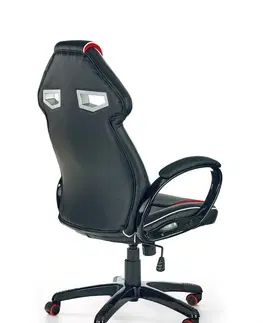 Kancelářské židle HALMAR Kancelářská židle Ninor černá/červená