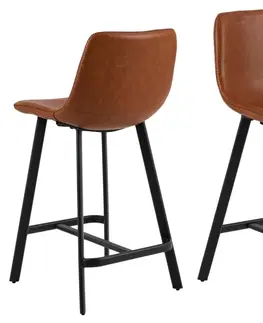 Barové židle Actona Barová židle Oregon 93 cm brandy hnědá
