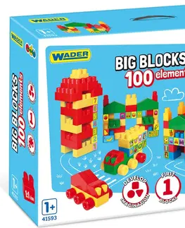 Hračky stavebnice WADER - Velké bloky 100 ks