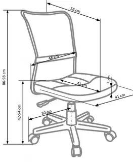 Kancelářské židle HALMAR Kancelářská židle Dango limetková