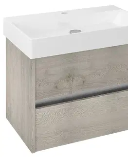Koupelnový nábytek SAPHO NIRONA umyvadlová skříňka 67x51,5x43 cm, dub Mocca NR070-1212