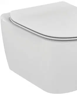 Záchody ALCADRAIN Sádromodul předstěnový instalační systém bez tlačítka + WC Ideal Standard Tesi se sedátkem SoftClose, AquaBlade  AM101/1120 X TE1