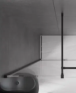 Sprchové kouty MEXEN/S Velar sprchový kout 150 x 75, transparent, černá 871-150-075-01-70