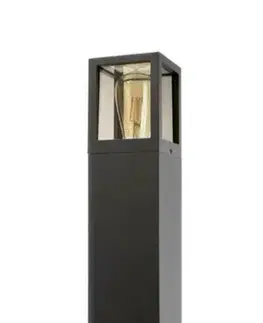 Stojací svítidla Light Impressions Deko-Light stojací svítidlo - Facado II hranaté tónované 1000mm, 1x max 20 W, E27, šedá 730497