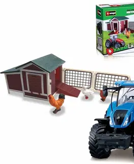 Hračky BBURAGO - Farmland Slepičí Farma s traktorem