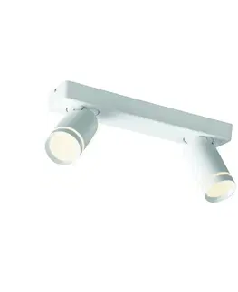 Moderní bodová svítidla ACA Lighting nástěnné a stropní svítidlo 2XGU10 DIVINO bílá hliník IP20 32X7X13,5CM RA3632SWH