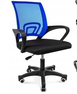 Kancelářské židle ArtJum Kancelářské křeslo JUPI | černá podnož / modrá