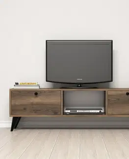 TV stolky Kalune Design TV stolek SERENAT 138 cm černý/ořech