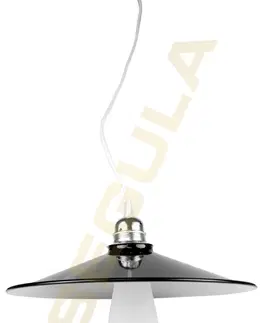 Industriální závěsná svítidla Segula 80516 závěsné svítidlo - kov černá-bílá - E27