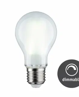 LED žárovky PAULMANN LED Filament žárovka bílá/mat 9W E27 denní bílá stmívatelné 288.16