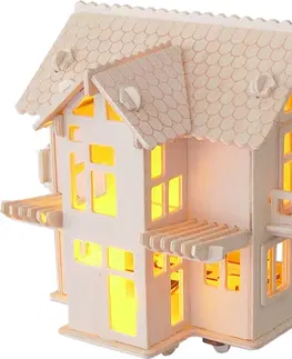 3D puzzle Woodcraft construction kit Dřevěné 3D puzzle VILLA HOUSE