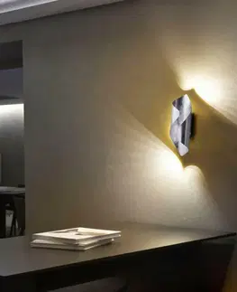 Designová nástěnná svítidla PAUL NEUHAUS LED nástěnné svítidlo, imitace plátkového stříbra, moderní nepřímé 3000K PN 9030-21