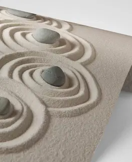 Tapety Feng Shui Fototapeta kameny v písčitých kruzích