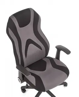 Kancelářské židle HALMAR Kancelářské křeslo Jorry černé/šedá