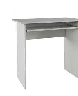 PC stoly Počítačový stůl VERNER NEW Tempo Kondela Bílá