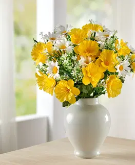Květinové dekorace Kytice Narcisy a kopretiny