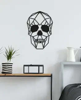 Bytové doplňky a dekorace Wallity Nástěnná dekorace Skull černá