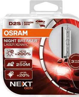 Autožárovky OSRAM D2S 85V XENARC NIGHT BREAKER LASER +200% 3 roky záruka 2ks 66240XNN-HCB