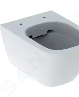Záchody GEBERIT Smyle Square Závěsné WC, Rimfree, bílá 500.379.01.1