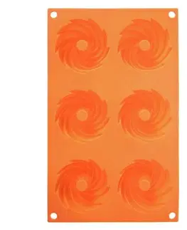 Pečicí formy Orion Silikonová forma na věnečky, oranžová