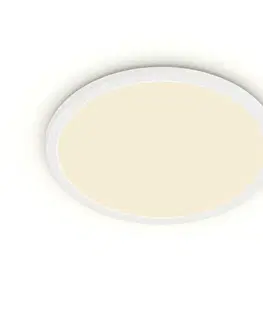 LED stropní svítidla LED Koupelnové stropní svítidlo Philips Superslim CL550 8719514327184 15W 1300lm 2700K IP44 25cm bílé, 3-krokové stmívání