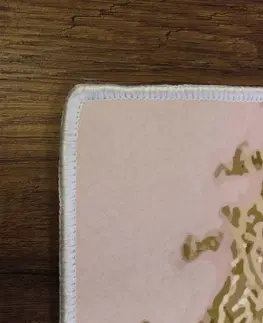 Koberce a koberečky Conceptum Hypnose Koberec Mohyla 50x80 cm růžový/zlatý