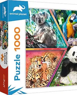 Hračky puzzle TREFL - Puzzle 1000 - Království zvířat