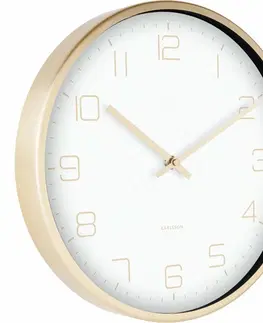 Hodiny Karlsson 5720WH designové nástěnné hodiny, pr. 30 cm