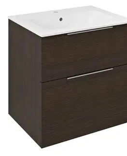 Koupelnový nábytek SAPHO CIRASA umyvadlová skříňka 59,3x64x46cm, borovice rustik
