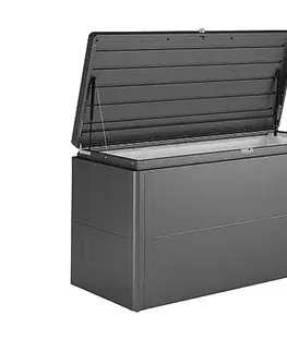 Úložné boxy Biohort Designový účelový box LoungeBox (tmavě šedá metalíza) 200 cm (2 krabice)