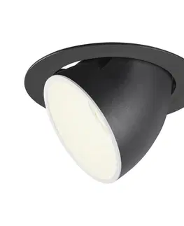 LED podhledová svítidla SLV BIG WHITE NUMINOS GIMBLE XL zápustné stropní svítidlo černé/bílé 4000 K 40° 1006069