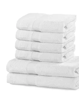 Ručníky Sada 2 osušek a 4 ručníků DecoKing Ginna bílé, velikost 2*70x140+4*50x100