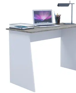Psací stoly Písací Stôl Masola Maxi 110cm Bílá/dub