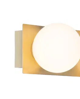 Nastenna svitidla Moderní nástěnné svítidlo zlaté 48 cm IP44 3-světlo - Cederic