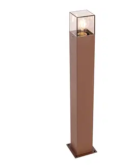 Venkovni stojaci lampy Chytrá stojací venkovní lampa rezavě hnědá 70 cm včetně WiFi P45 - Dánsko