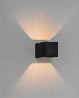 Nastenna svitidla Chytré nástěnné svítidlo černé 8 cm včetně WiFi G9 - Transfer
