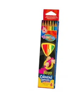 Hračky PATIO - Colorino pastelky Neon Trio 6 barev