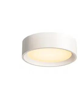 LED stropní svítidla SLV BIG WHITE PLASTRA, stropní svítidlo, LED, bílé, sádra, 3000K 148005