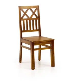 Luxusní jídelní židle Estila Stylová jídelní židle Star ze dřeva Mindi 99cm