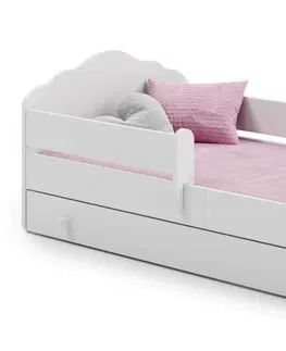 Postele ArtAdrk Dětská postel CASIMO | se zásuvkou a zábranou Provedení: Bílá