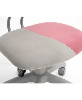 Dětské stoly a židle Dětská rostoucí židle RAIDON Tempo Kondela Šedá / růžová