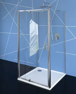 Sprchové kouty POLYSAN EASY LINE třístěnný sprchový kout 900-1000x1000, pivot dveře, L/P varianta, čiré sklo EL1715EL3415EL3415