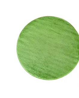 Kulaté a oválné koberce Kulatý koberec zelené barvy Šířka: 120 cm | Délka: 120 cm