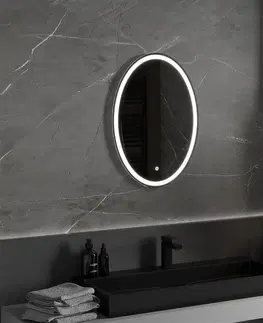 Koupelnová zrcadla MEXEN Elz zrcadlo s osvětlením 50 x 70 cm, LED 6000K, 9802-050-070-611-00
