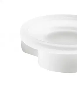 Misky na mýdlo Gedy PIRENEI mýdlenka, mléčné sklo, bílá mat PI1102