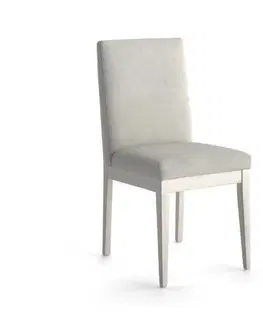 Luxusní jídelní židle Estila Luxusní jídelní židle Fanny s čalouněním a masivními nohami 99cm