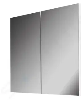 Koupelnová zrcadla Kielle Vega Zrcadlová skříňka, 60x73x15 cm, lesklá bílá 50118600