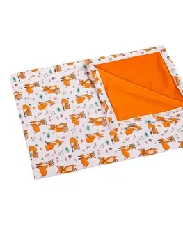 Dětské deky Bellatex Dětská deka Bára Liška oranžová, 75 x 100 cm