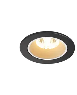 LED podhledová svítidla SLV BIG WHITE NUMINOS DL S vnitřní LED zápustné stropní svítidlo černá/bílá 3000 K 40° včetně listových pružin 1003797
