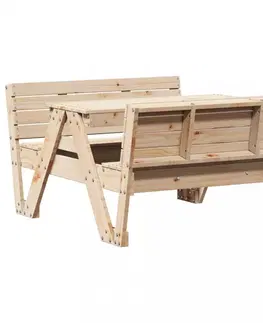 Zahradní stolky Piknikový stůl pro děti 88 x 122 x 58 cm masivní borové dřevo